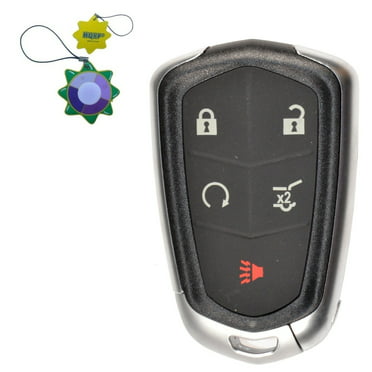 HYQ2EB Smart Car Key Housing 5 Buttons Replacement Keyless Entry Remote Key Fob Case Shell Cover Fit for Cadillac ATS CTS SRX XTS HYQ2AB 